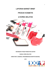 LAPORAN MARKET BRIEF PRODUK KOSMETIK di