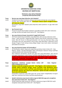 UNIVERSITAS SUMATERA UTARA HELPDESK UKT SBMPTN 2016