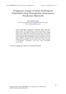 Penggunaan Squiggle-M dalam Pembelajaran Matematika untuk