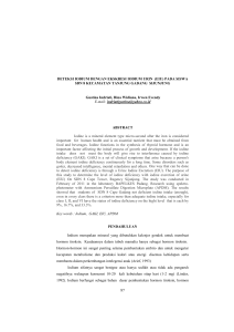 DETEKSI IODIUM DENGAN EKSKRESI IODIUM