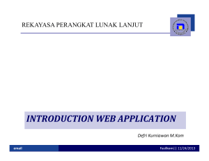 INTRODUCTION WEB APPLICATION
