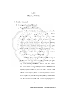 9 BAB II TINJAUAN PUSTAKA A. Deskripsi Konseptual 1