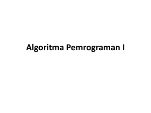 Algoritma Pemrograman