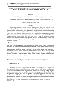 STUDI KOMPARATIF MEKANISME DISTRIBUSI PENDAPATAN