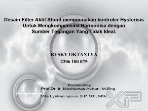 Desain Filter Aktif Shunt menggunakan kontroler