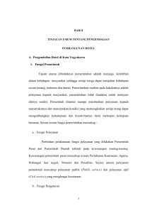 A. Pengendalian Hotel di Kota Yogyakarta 1. Fungsi Pemerintah