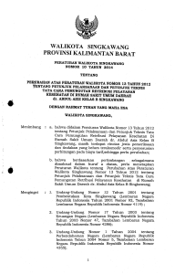 walikota singkawang - BPK Perwakilan Provinsi Kalimantan Barat