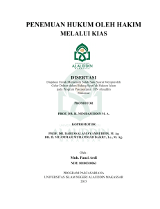 penemuan hukum oleh hakim - Repositori UIN Alauddin Makassar