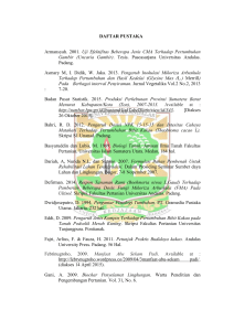 DAFTAR PUSTAKA Armansyah. 2001. Uji Efektifitas Beberapa Jenis