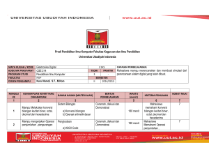 Prodi Pendidikan Ilmu Komputer Fakultas Keguruan dan Ilmu