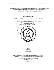 pengembangan modul fisika berbasis ctl pada fluida statis dan
