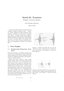 Modul 05: Transistor