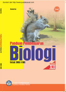 Panduan Pembelajaran Biologi XII, Suwarno, 2009