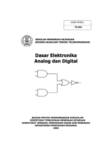 Dasar Elektronika Analog dan Digital - e