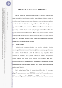 VI. SIMULASI KEBIJAKAN DAN PEMBAHASAN Bab ini membahas
