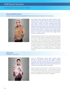 Profil Dewan Komisaris - PT Bank Mizuho Indonesia