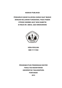 naskah publikasi pengaruh kadar glukosa darah