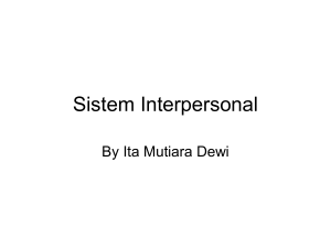 Sistem Interpersonal