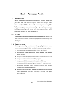 Bab I Persyaratan Produk - Repository Maranatha