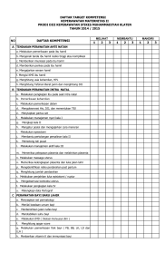 1 2 3 1 2 3 1 2 3 b. Pemeriksaan kehamilan DAFTAR KOMPETENSI