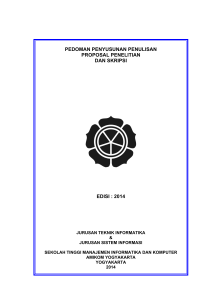 Pedoman Penyusunan Penulisan Proposal Penelitian dan