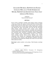 analisis musikal repertoar rarak godang melalui teori semiologi musik