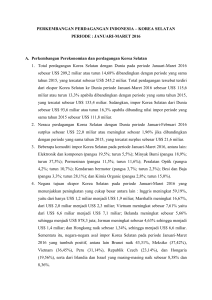 perkembangan perdagangan indonesia – korea selatan