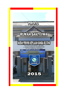 profil rsjd babel 2015 - RUMAH SAKIT JIWA DAERAH