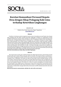 Korelasi Komunikasi Persuasif Kepala Desa dengan