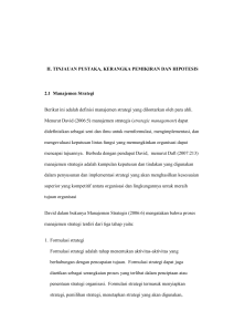 II. TINJAUAN PUSTAKA, KERANGKA PEMIKIRAN DAN HIPOTESIS