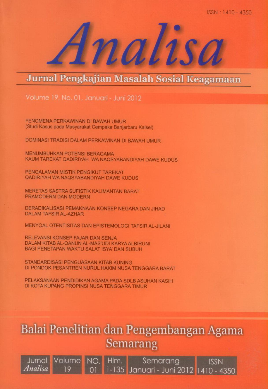 Analisa Balai Penelitian Dan Pengembangan Agama Semarang