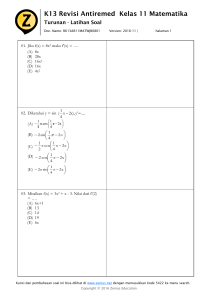 K13 Revisi Antiremed Kelas 11 Matematika