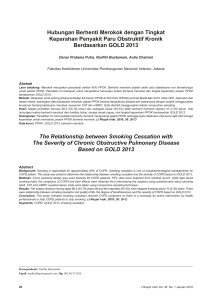 Hubungan Berhenti Merokok dengan Tingkat Keparahan Penyakit