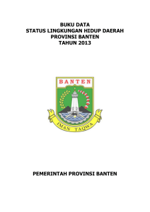 buku data status lingkungan hidup daerah provinsi banten tahun