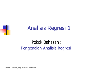 Analisis Regresi 1