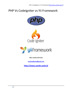 PHP Vs CodeIgniter vs Yii Framework