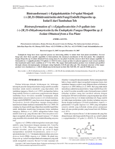 2R,3S-Dihidromirisetin oleh Fungi Endofit Diaporthe sp. Iso