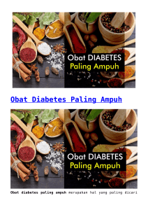 Obat Diabetes Paling Ampuh