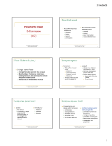 Mekanisme Pasar E-Commerce (1/2)