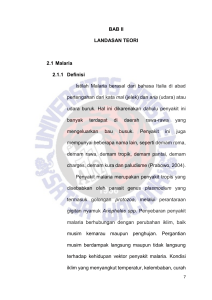 Analisis Faktor-Faktor Penyebaran Penyakit Malaria di Kabupaten