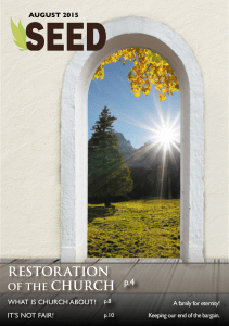 restoration - rock sydney church