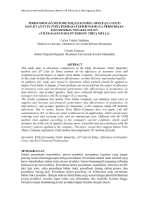 perbandingan metode eoq - Repository Maranatha
