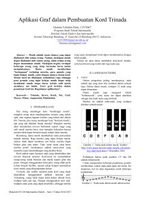 Aplikasi Graf dalam Pembuatan Kord Trinada
