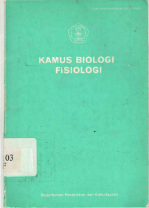 kamus biologi fisiologi
