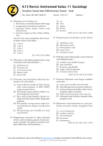 K13 Revisi Antiremed Kelas 11 Sosiologi