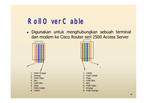 Roll Over Cable - SMK Rekayasa Denpasar