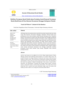 Journal of Educational Social Studies Mobilitas