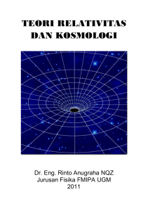 teori relativitas dan kosmologi