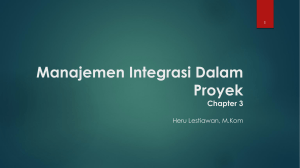 Manajemen Integrasi Proyek Chapter 3