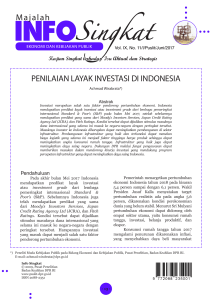 Majalah PENILAIAN LAYAK INVESTASI DI INDONESIA